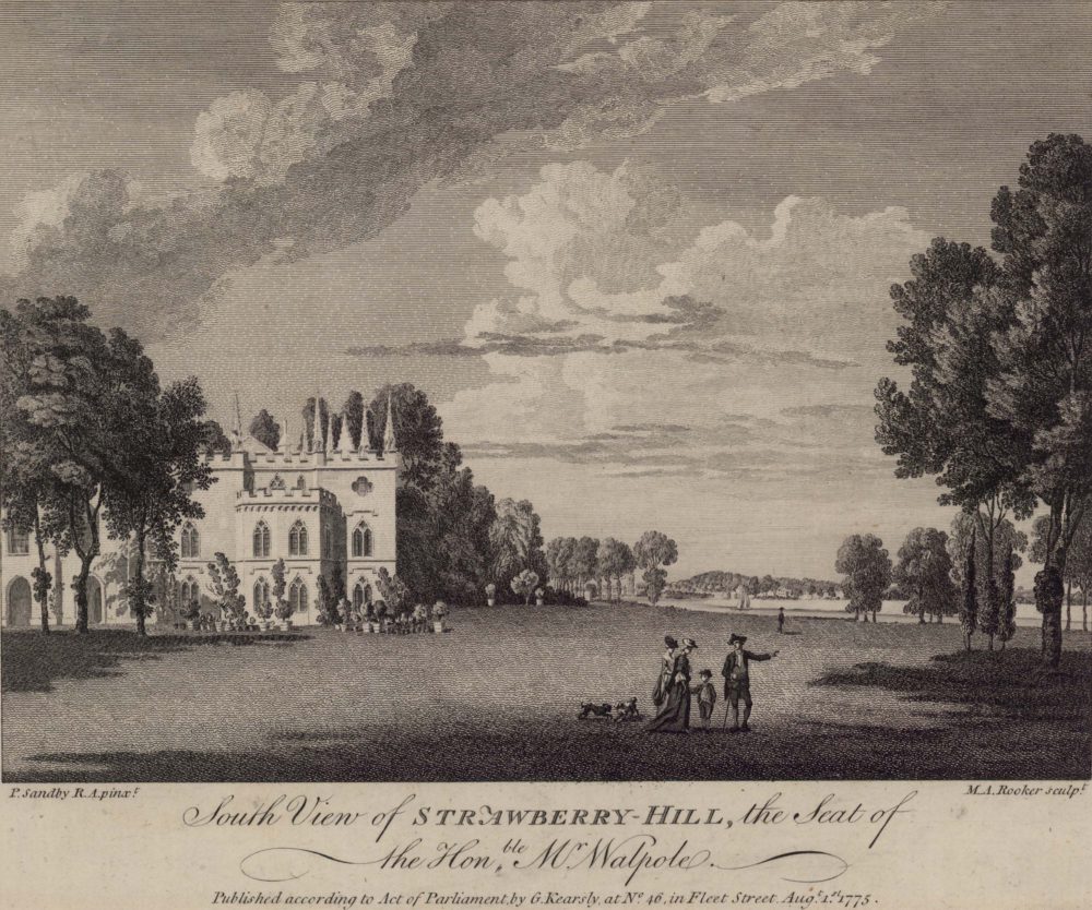 South View of Strawberry Hill, the seat of the Honble Mr Walpole