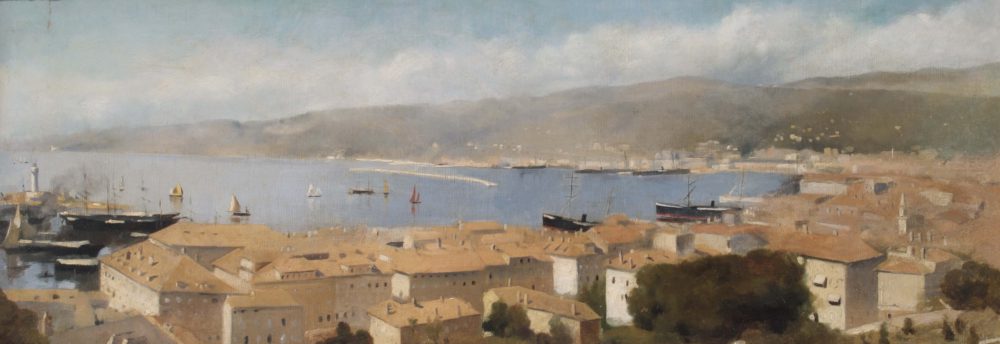 View of Trieste harbor