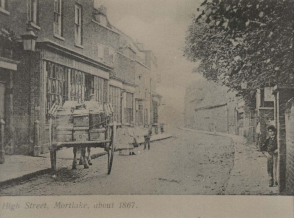 High Street, Mortlake about 1867