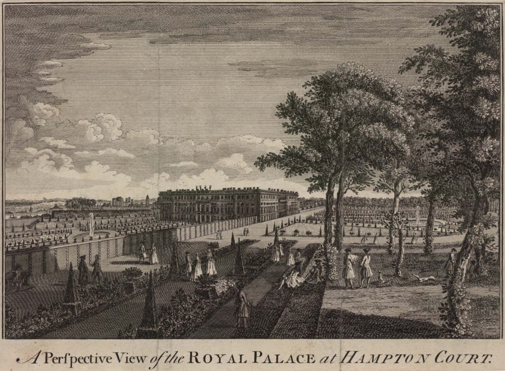 A Perspective View of the Royal Palace at Hampton Court