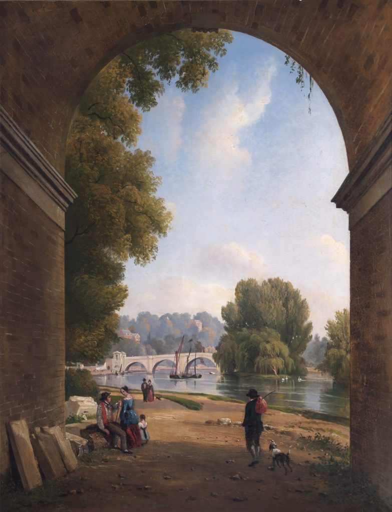 Richmond Bridge from beneath the Railway Bridge